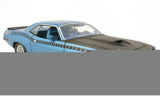 Plymouth Cuda 1970 1/18 Highway 61 aar blauw modelauto