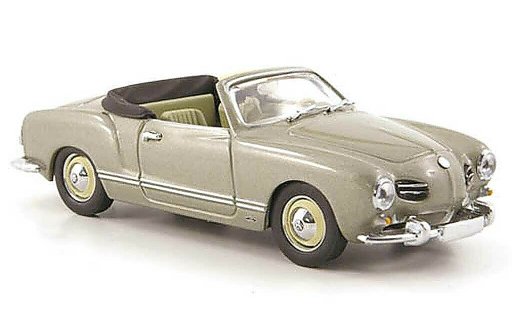 Volkswagen Karmann Ghia Cabriolet 1/43 Minichamps Ghia grijs 1957 modelauto