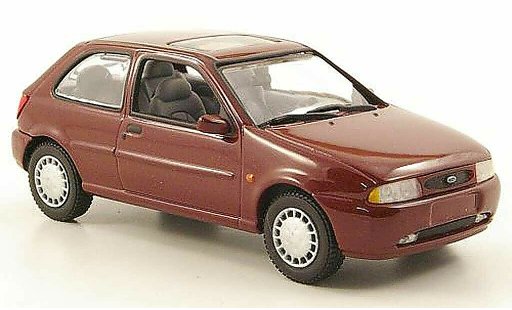Ford Fiesta MKIV 1/43 Minichamps rood 3-portes modelauto