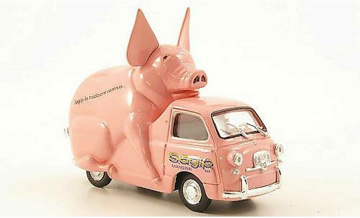 Fiat 600 Multipla 1/43 Brumm D Sagip Mangimi 1970 modelauto