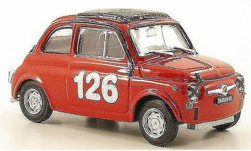 Fiat 595 Abarth 1/43 Brumm No.126 Vallelunga 1965 modelauto