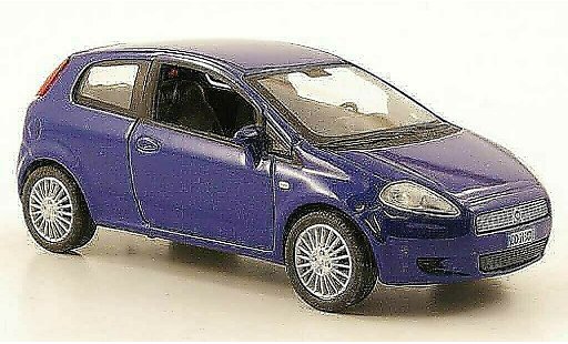 Fiat Grande Punto Berlina 1/43 Hachette blauw 3-portes 2005 modelauto