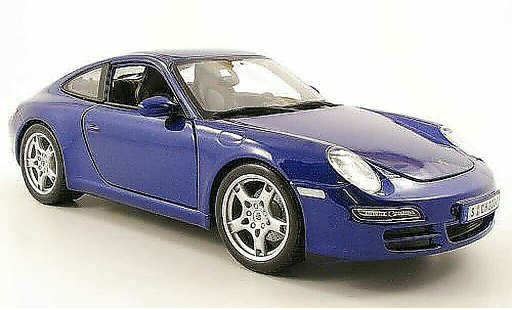 Porsche 911 S 1/18 Maisto Carrera blauw modelauto