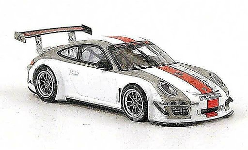 Porsche 911 GT3 1/43 Minichamps R grijs /wit/rood modelauto