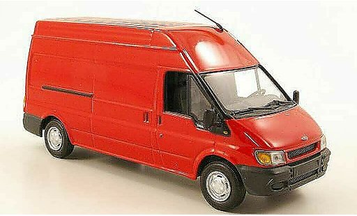 Ford Transit Kastenwagen 1/43 Minichamps Bestelwagen rood 2000 modelauto