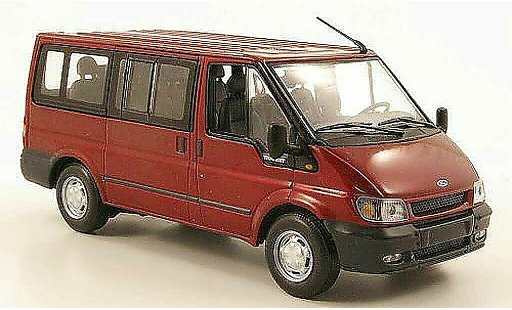 Ford Transit Bus 1/43 Minichamps Tourneo rood 2000 modelauto