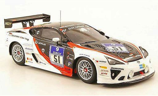 Lexus LFA Gazoo Racing 1/43 Ebbro No.51 24h Nurburgring 2010 modelauto