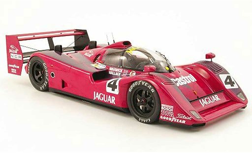 Jaguar XJ R14 1/18 Spark no.4 silk cut d.warwick/a.wallace le mans test 1991 modelauto