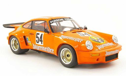 Porsche 911 RSR 1/18 Spark 3.0 no.54 jagermeister b.wollek nurburgring 1975 modelauto