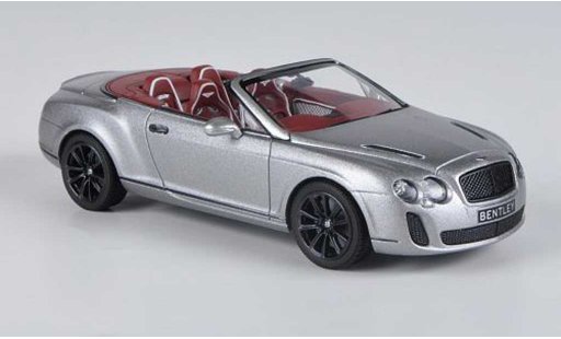 Bentley Continental Supersports Convertible 1/43 Minichamps Cabriolet mat-grijs 2010 modelauto