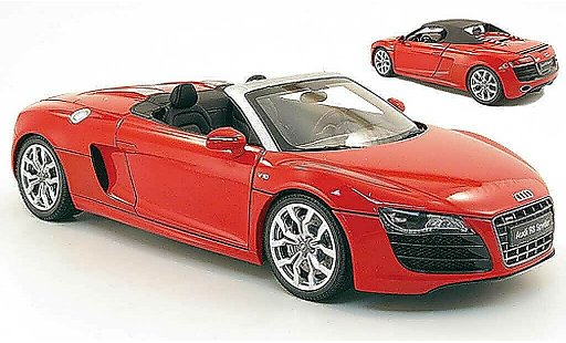 Audi R8 v10 5.2 fsi 1/18 Kyosho Spyder rood modelauto