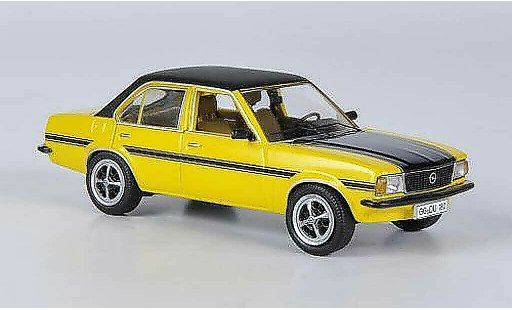 Opel Ascona B SR 1/43 Schuco geel/zwart modelauto