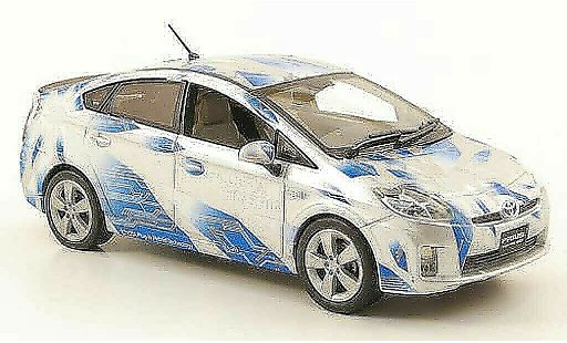 Toyota Prius Plug-In Hybrid 1/43 J Collection III grijs/blauw modelauto