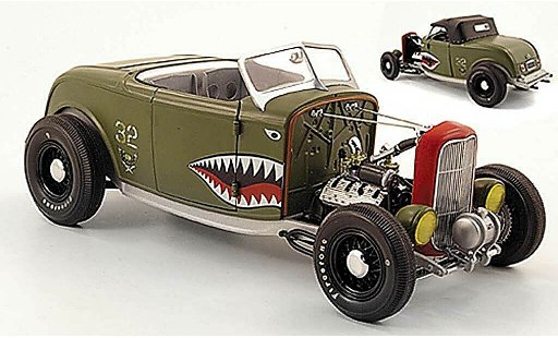 Ford 32 Hot Rod 1/18 GMP series aero rat groen modelauto