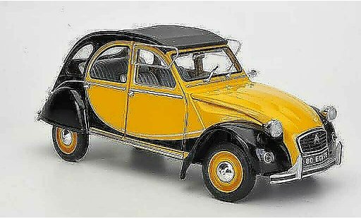 Citroen 2CV Charleston 1/18 Solido geel/zwart 1982 modelauto