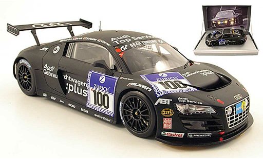 Audi R8 lms 1/18 Spark no.100 audi top service 24h nurburgring 2010 ekstrom / jarvis / scheider / werner modelauto