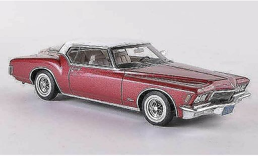 Buick Riviera Coupe 1/43 TrueScale Miniatures 1971 rood/wit modelauto