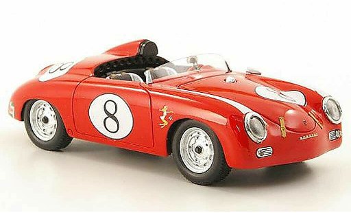Porsche 356 Speedster 1/43 Premium ClassiXXs AmericNo.8 rood modelauto