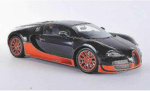 Bugatti Veyron Super Sport 1/18 Minichamps carbon/oranje 2011 modelauto