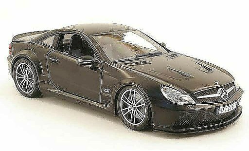 Mercedes Classe SL 65 1/18 Minichamps amg (r230) zwart series matzwart 2009 modelauto
