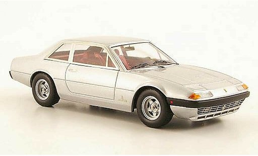 Ferrari 365 GT4 2+2 1/43 Hot Wheels Elite grijs (Elite) modelauto