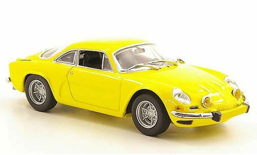 Alpine A110 rallye 1/43 Minichamps geel 1971 modelauto