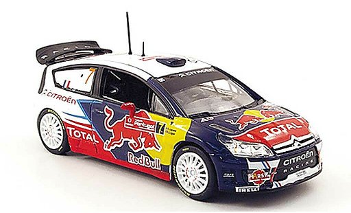 Citroen C4 WRC 2010 1/43 Norev No.7 Red Bull Rally de Portugal modelauto