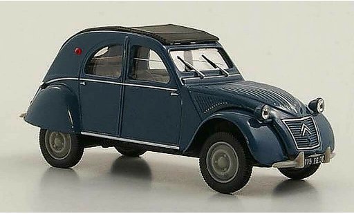 Citroen 2CV Berline 1/43 Norev AZLP blauw 1960 modelauto
