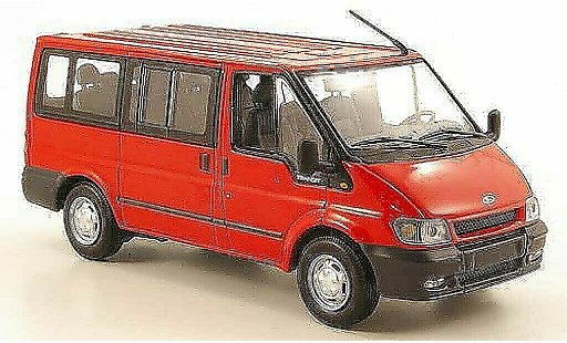 Ford Transit Kastenwagen 1/43 Minichamps Tourneo rood 2001 modelauto