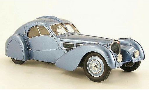 Bugatti 57 Atlantic 1/18 Neo SC grijs metallic blauw 1932 modelauto
