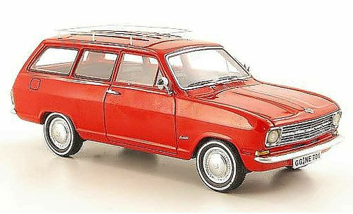 Opel Kadett B B 1/43 Neo Caravan rood 1971 modelauto
