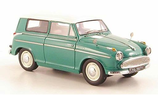 Lloyd Alexander Kombi 1/43 Neo Stationwagen groen/wit 1958 modelauto