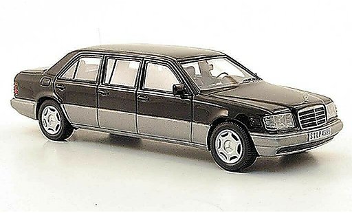 Mercedes 250 Base 1/43 Neo E Diesel (V124) zwart W124-Langversion 1990 modelauto
