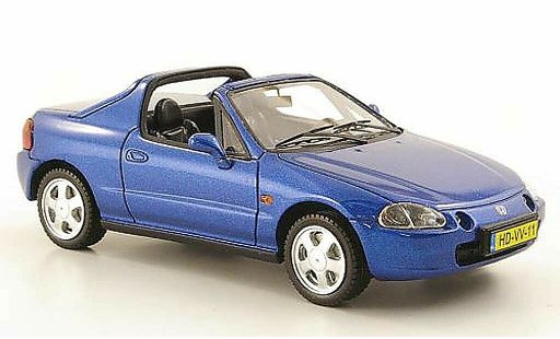 Honda CRX del Sol 1/43 Neo blauw 1992 modelauto