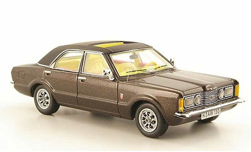 Ford Taunus TC1 1/43 Neo GXL bruin/zwart 4-portes modelauto