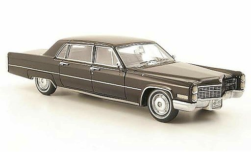 Cadillac Fleetwood Series 75 1/43 Neo 1966 zwart modelauto