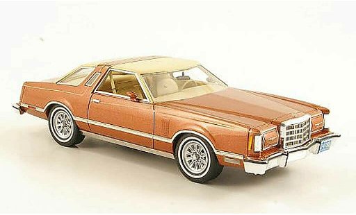 Ford Thunderbird 1977-1979 1/43 Neo koper/beige modelauto