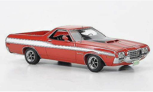 Ford Ranchero GT 1/43 Neo rood/zwart/wit 1972 modelauto