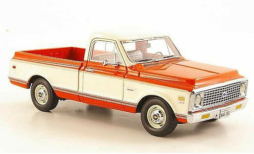 Chevrolet C-10 Pickup 1/43 Neo oranje/wit 1971 modelauto