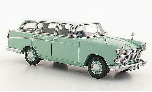 Austin A60 countryman 1/43 Neo Cambridge grijs-groen/wit RHD 1966 modelauto