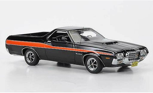 Ford Ranchero GT 1/43 American Excellence zwart/oranje beperkt edition 1972 modelauto