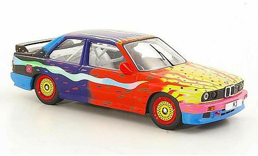 Bmw M3 coupe 1/43 IXO E30 Art Car Ken Done 1990 modelauto