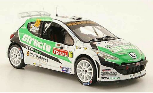 Peugeot 207 S2000 1/43 IXO No.16 Structo IRC Rally Ypern 2009 modelauto