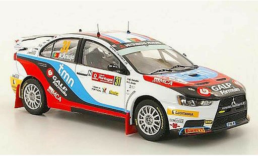 Mitsubishi Lancer Evolution X 1/43 IXO No.31 A.Araujo / M.Ramalho Rally Portugal 2010 modelauto