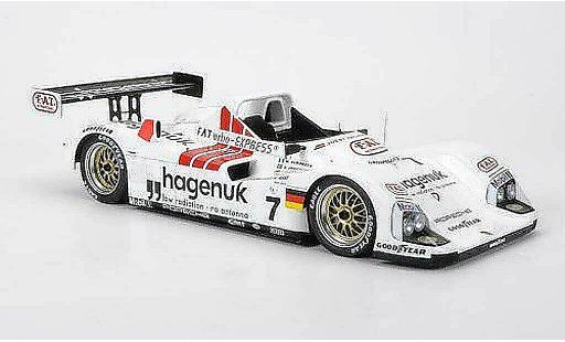 Porsche 911 S 1/18 Spark Joest WSC 95 No.7 Hagenuk M.Alboreto / S.Johansson / T.Kristensen 24h Le Mans 1997 modelauto