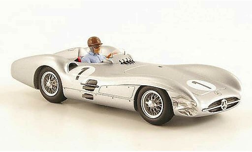 Mercedes W 196 Base 1/43 Spark No.1 J.-M.Fangio GP Groot-Brittanni&Atilde;&laquo; 1954 modelauto