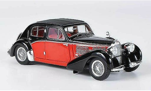 Bugatti 57 Galibier 1/43 Spark zwart/rood 1939 modelauto