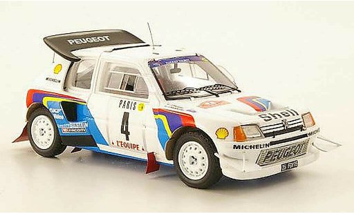 Peugeot 205 Turbo 16 1/43 Spark T16 Evolution 2 No.4 Monte Carlo Rally 1986 modelauto