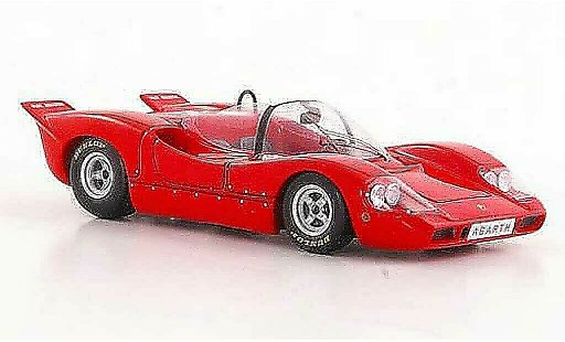 Abarth 2000 Sport Spider 1/43 Spark rood 1968 modelauto