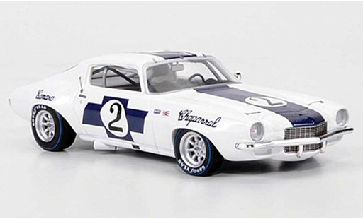 Chevrolet Camaro course 1/43 Spark Chaparral No.2 Ed Leslie Trans-Am 1970 modelauto
